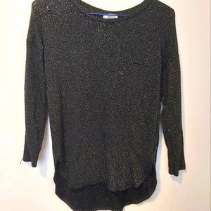 OLD NAVY | Girls Top Black Gold Metallic Size 10-12